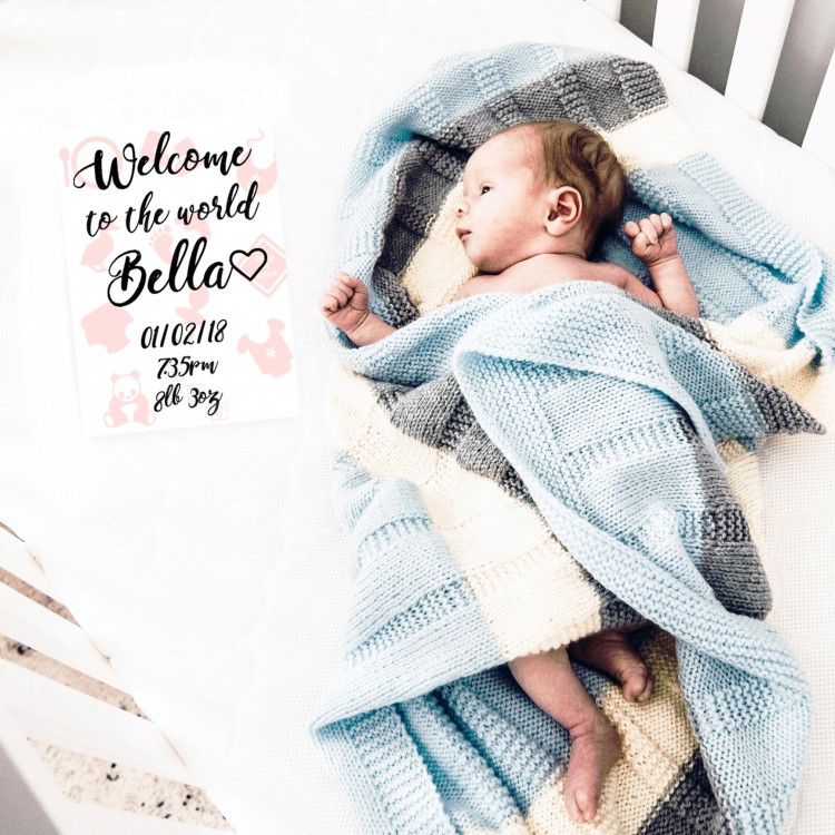 Personalised Baby Milestone Cards- Design 2